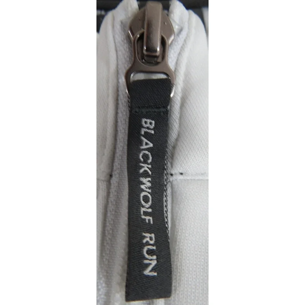 Adidas Blackwolf Run Golf 1/4 Zip Pullover Men XL White ClimaCool Jacket Logo